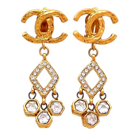 used chanel earrings for sale|chanel earrings authentic.